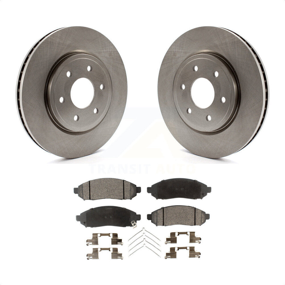 Front Disc Brake Rotors And Ceramic Pads Kit For Nissan Frontier Pathfinder Xterra Suzuki Equator K8T-100464 by Transit Auto