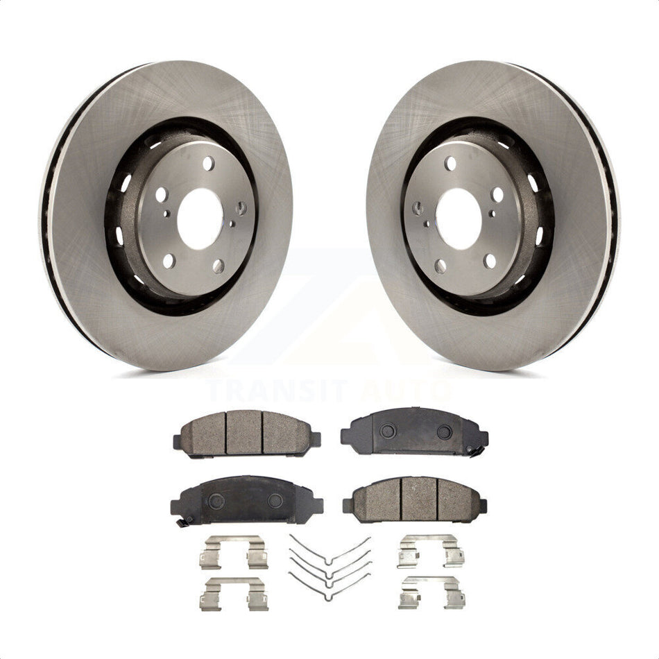 Front Disc Brake Rotors And Ceramic Pads Kit For 2009-2016 Toyota Venza K8T-100595 by Transit Auto
