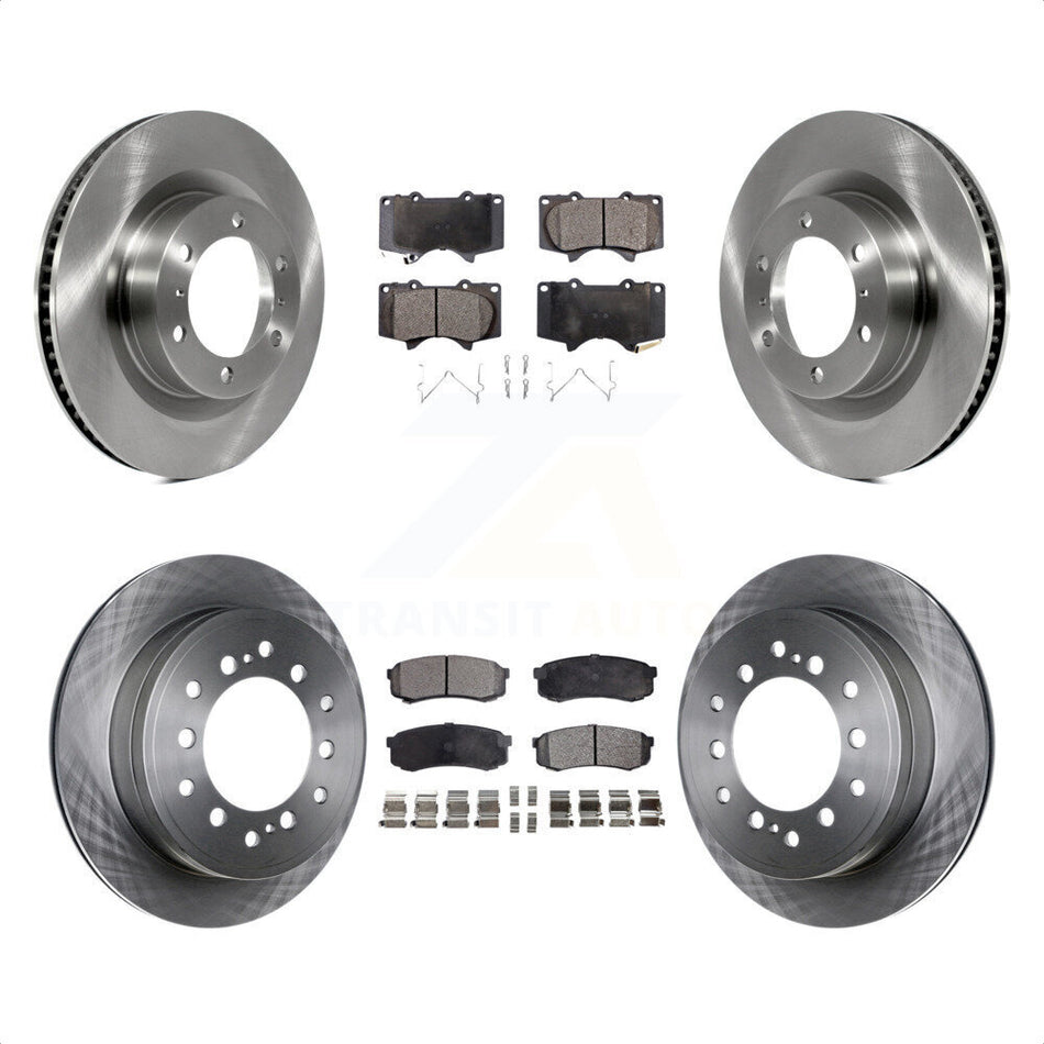 Front Rear Disc Brake Rotors And Ceramic Pads Kit For Toyota 4Runner Lexus GX460 K8T-101514 by Transit Auto