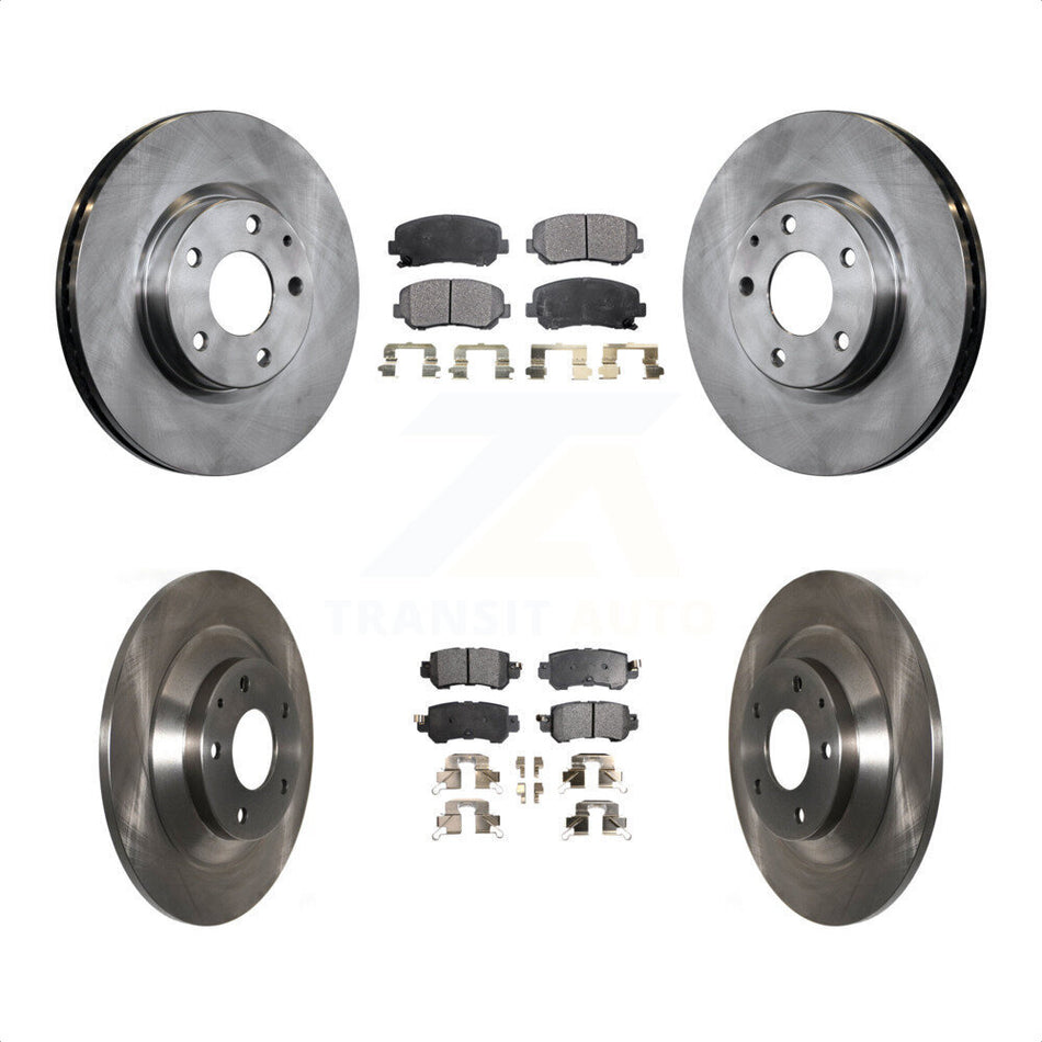 Front Rear Disc Brake Rotors And Ceramic Pads Kit For Mazda CX-5 K8T-101566 by Transit Auto