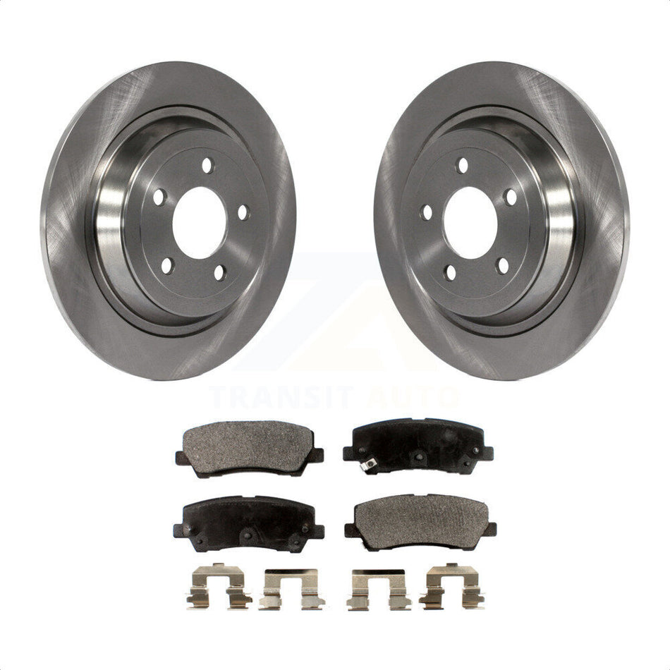 Rear Disc Brake Rotors And Ceramic Pads Kit For Ford Mustang K8T-101757 by Transit Auto
