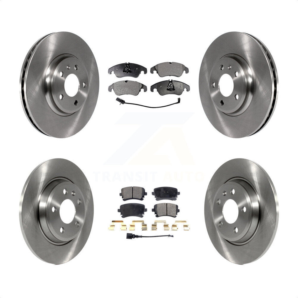Front Rear Disc Brake Rotors And Ceramic Pads Kit For 2013 Audi A4 allroad K8T-103871 by Transit Auto