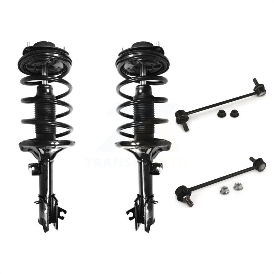 Front Complete Shock Assembly And TQ Link Kit For 2001-2006 Hyundai Santa Fe KSS-100865 by Transit Auto