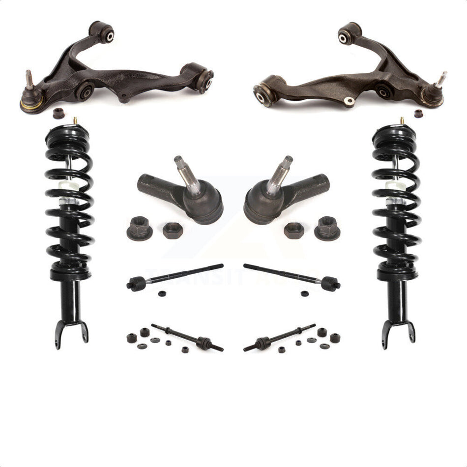 Front Control Arms And Complete Shock Tie Rods Link Sway Bar Kit (10Pc) For Ram 1500 Classic Excludes Rear Wheel Drive TRX Models With Air Ride/Lift Suspension 4WD KSS-103973 by Transit Auto