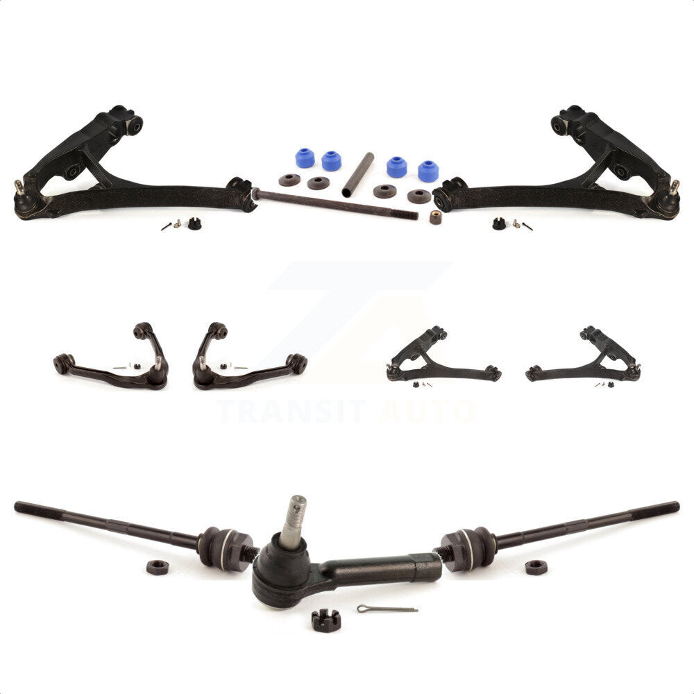 Front Control Arms And Lower Ball Joints Tie Rods Link Sway Bar Kit (10Pc)  For Chevrolet Silverado 1500 GMC Tahoe Sierra Suburban Yukon Avalanche XL 