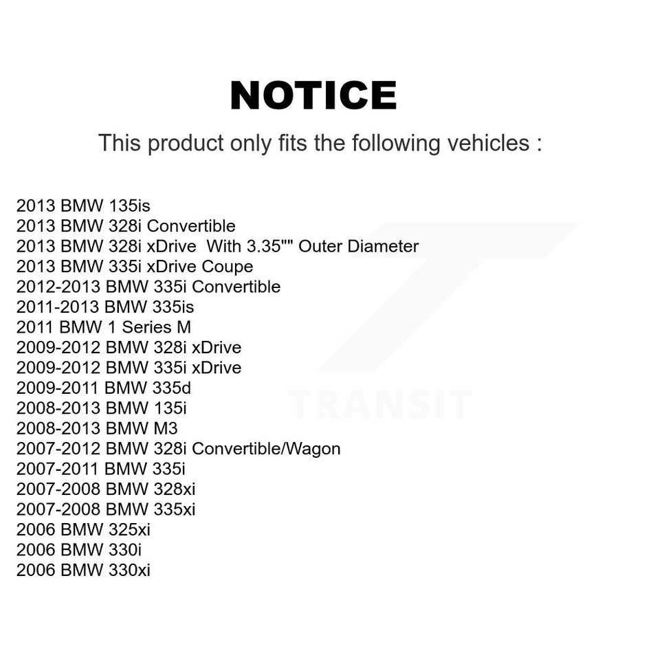 Rear Wheel Bearing Pair For BMW 328i xDrive 335i 328xi 330i M3 135i 325xi 335xi 335d 330xi 335is 135is 1 Series M K70-101073
