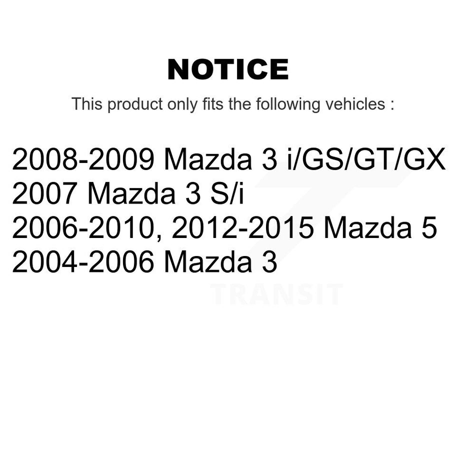 Rear Suspension Shock Absorber Pair For Mazda 3 5 K78-100314