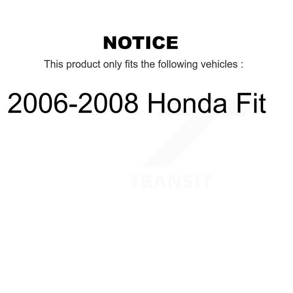 Front Complete Suspension Shocks Strut And Coil Spring Mount Assemblies Kit For 2006-2008 Honda Fit K78A-100335