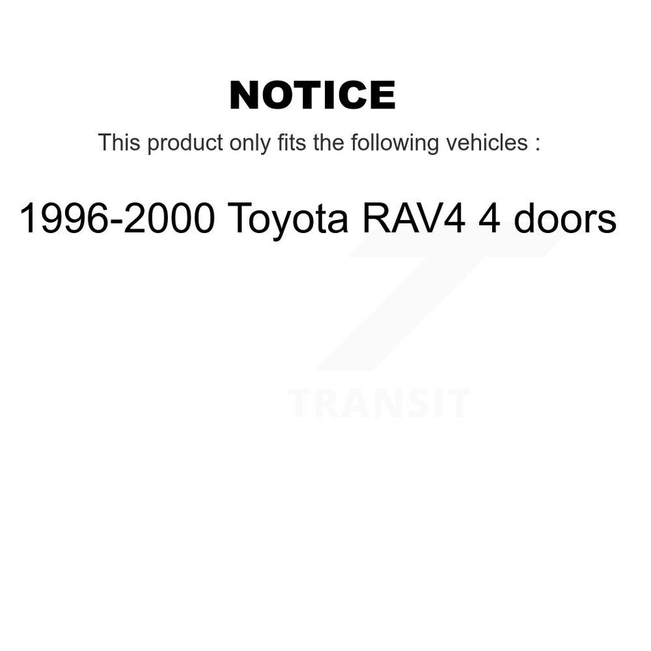 Front Wheel Bearing And Suspension Link Kit For 1996-2000 Toyota RAV4 4 doors K7T-101022