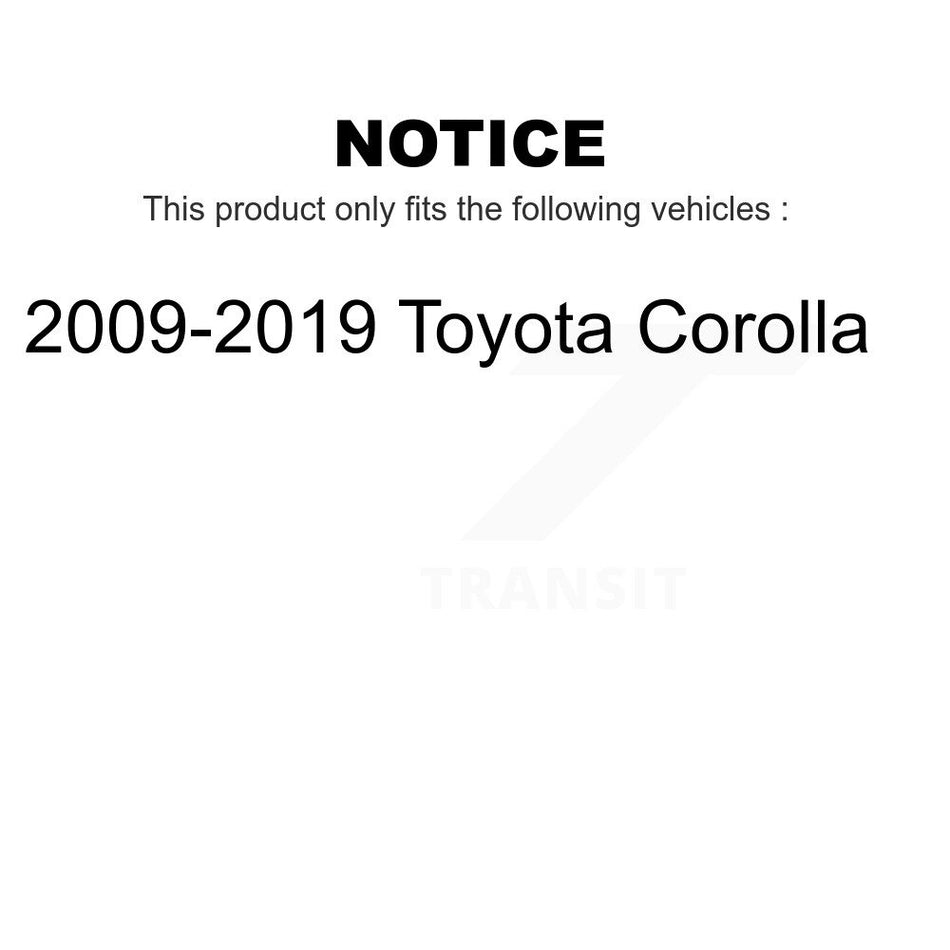 Rear Brake Drums Pair For 2009-2019 Toyota Corolla K8-101922