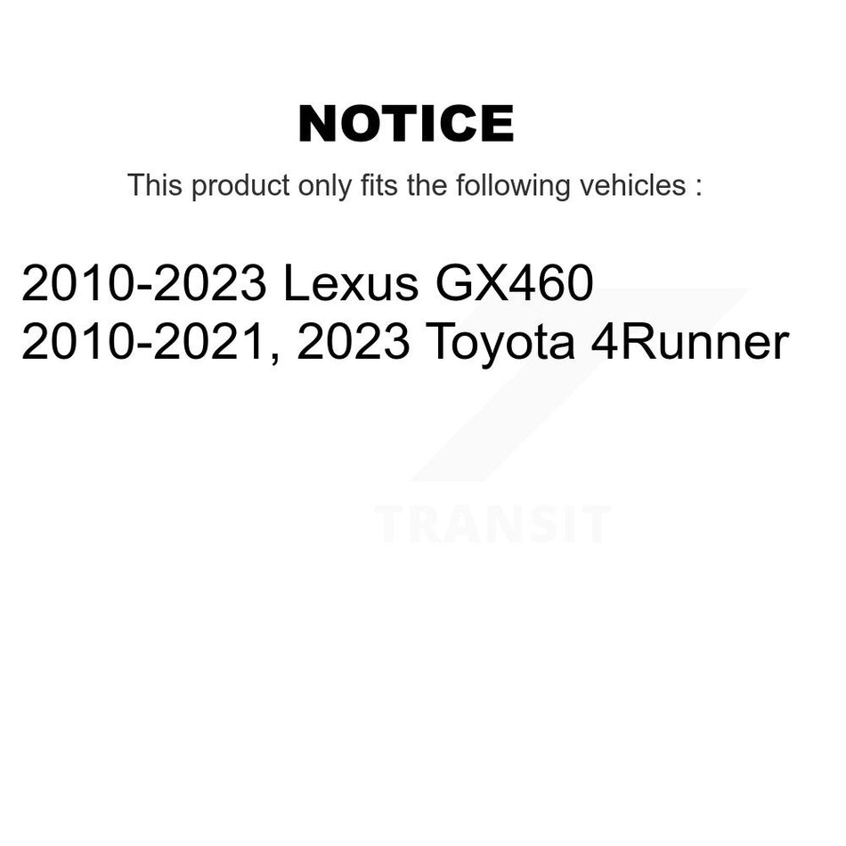 Front Rear Disc Brake Rotors And Ceramic Pads Kit For Toyota 4Runner Lexus GX460 K8T-101514