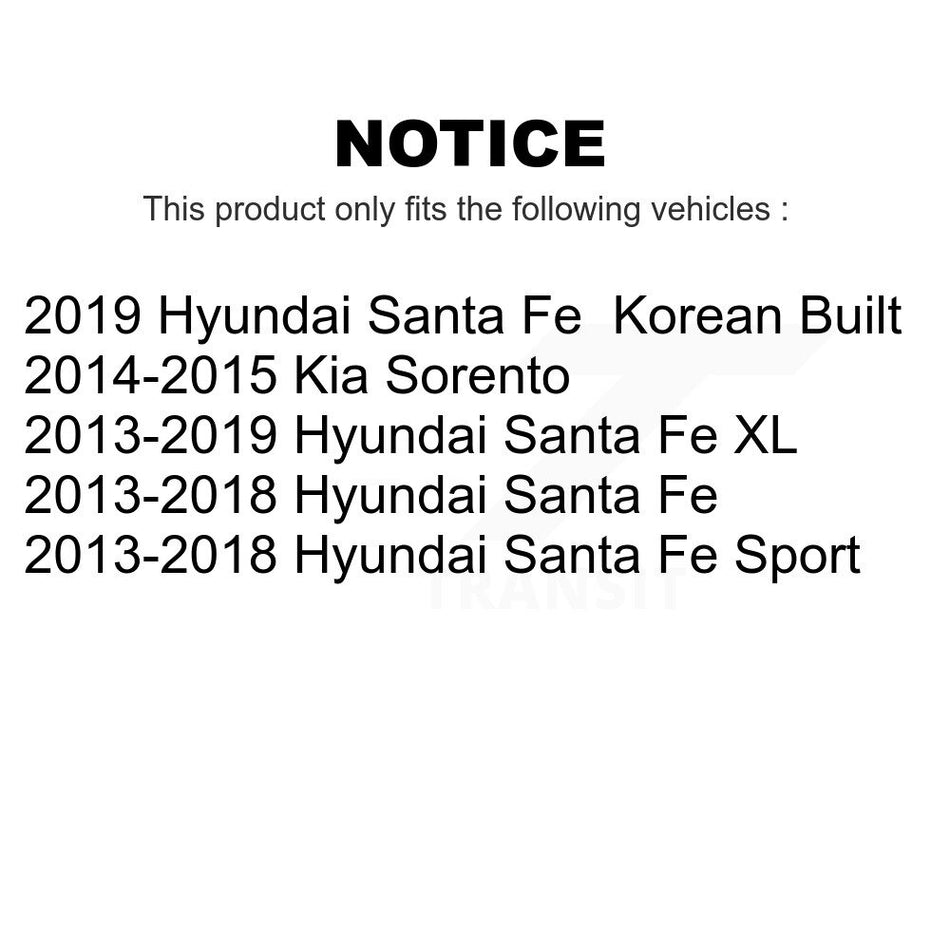Front Suspension Stabilizer Bar Link Pair For Hyundai Santa Fe Sport Kia Sorento XL KTR-100745