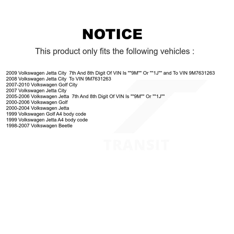 Front Suspension Ball Joints Kit For Volkswagen Jetta Beetle Golf City KTR-101286