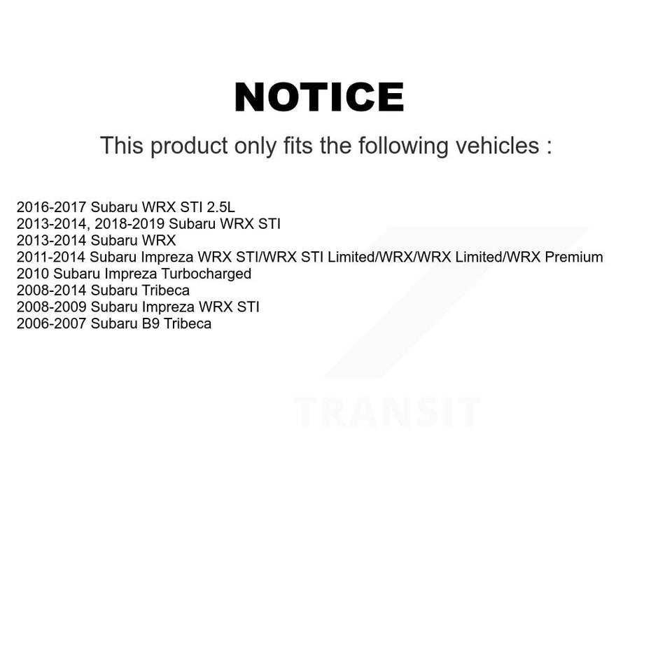 Front Steering Tie Rod End Kit For Subaru Impreza WRX STI Tribeca B9 KTR-101918