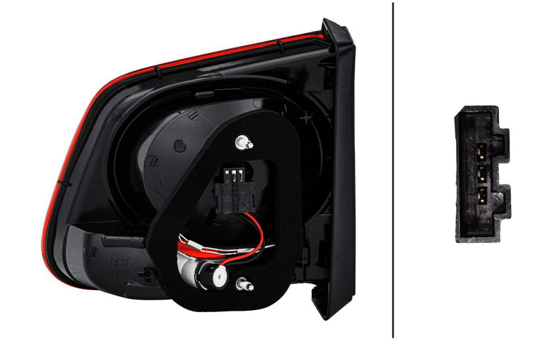 HELLA Tail Light Assembly - 009692101