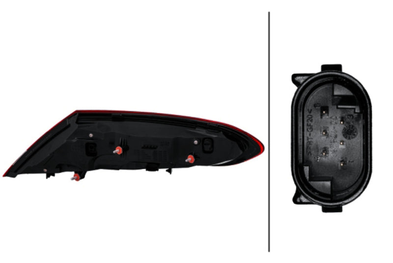 HELLA Tail Light Assembly - 011786311