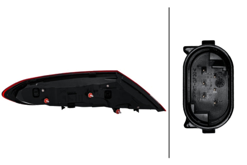 HELLA Tail Light Assembly - 011786321