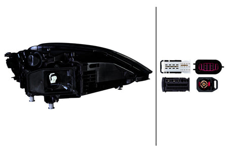 HELLA Headlight Assembly - 016348731