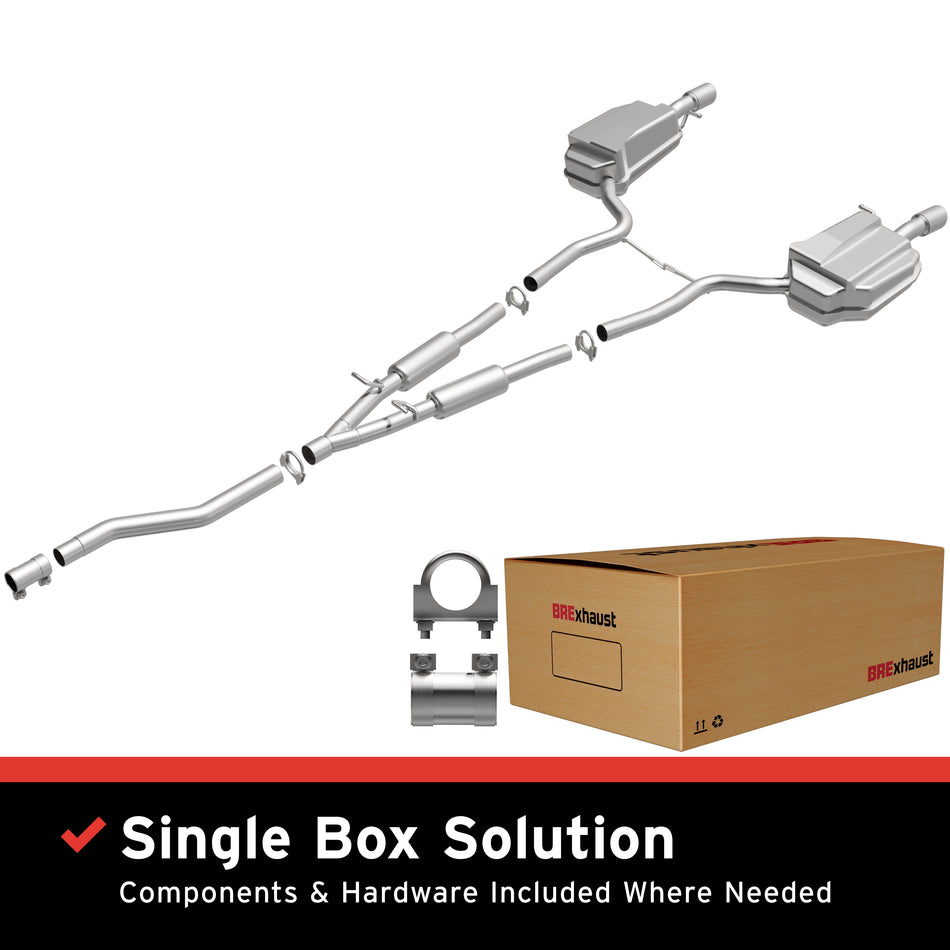 BRExhaust Direct-Fit Exhaust System Kit - 106-0169