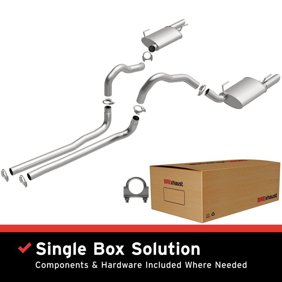 BRExhaust Direct-Fit Exhaust System Kit - 106-0466