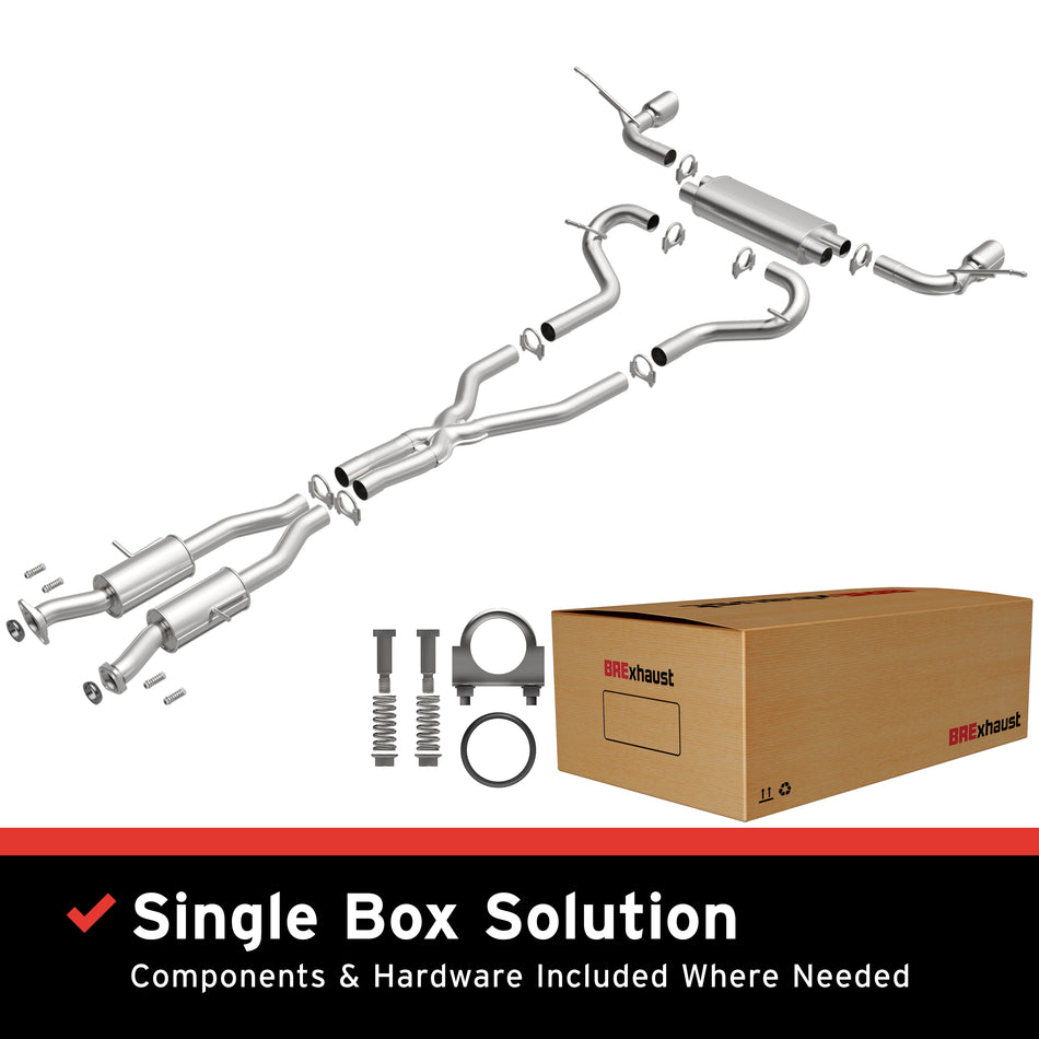BRExhaust Direct-Fit Exhaust System Kit - 106-0834