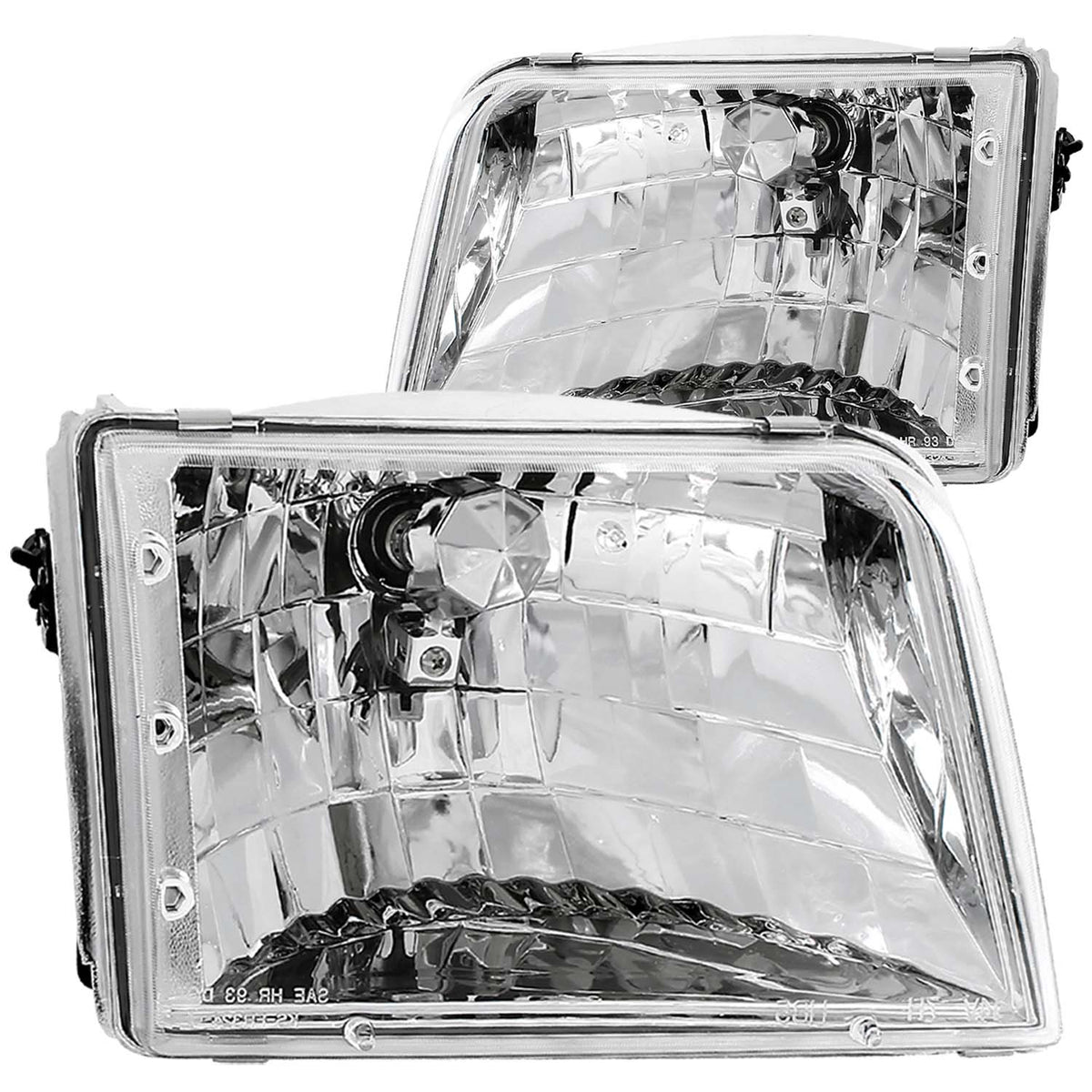 Crystal Headlight Set For 1993-1997 Ford Ranger 111036