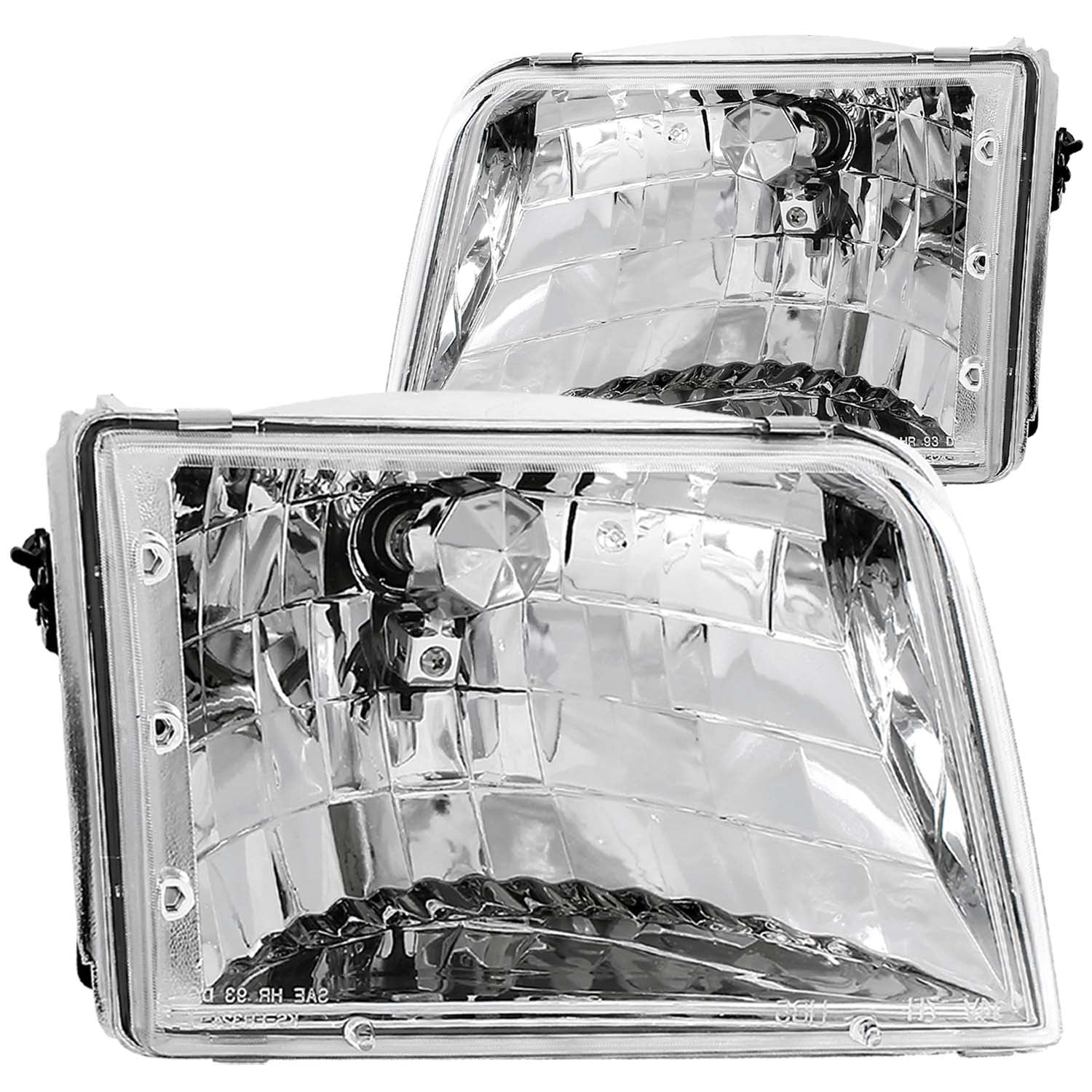 Crystal Headlight Set For 1993-1997 Ford Ranger 111036
