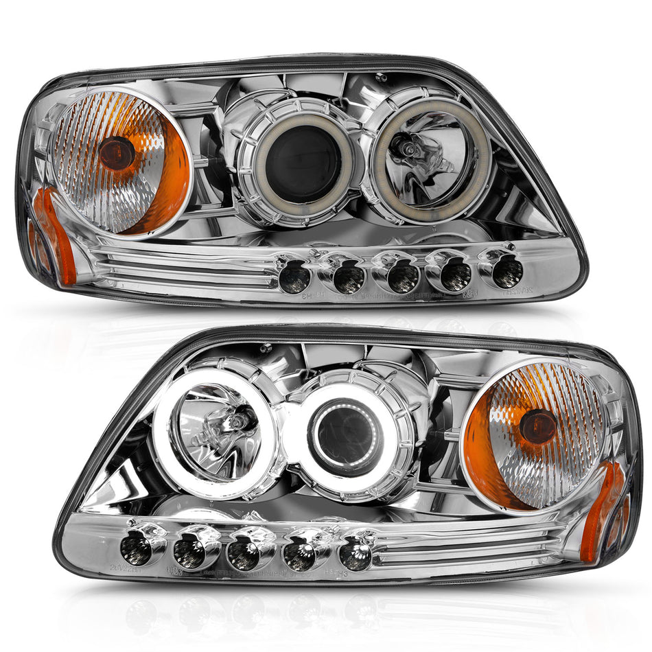 ANZO USA - Projector Headlight Set w/Halo - 111054