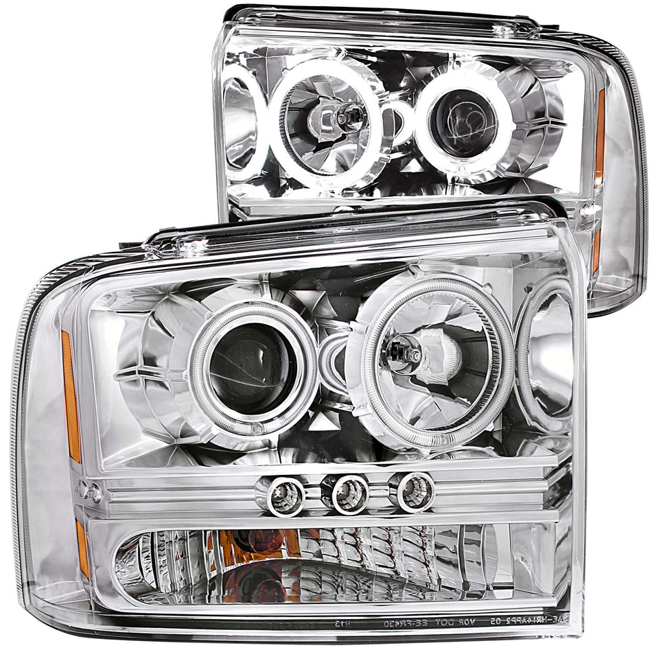 ANZO USA - Projector Headlight Set w/Halo - 111118