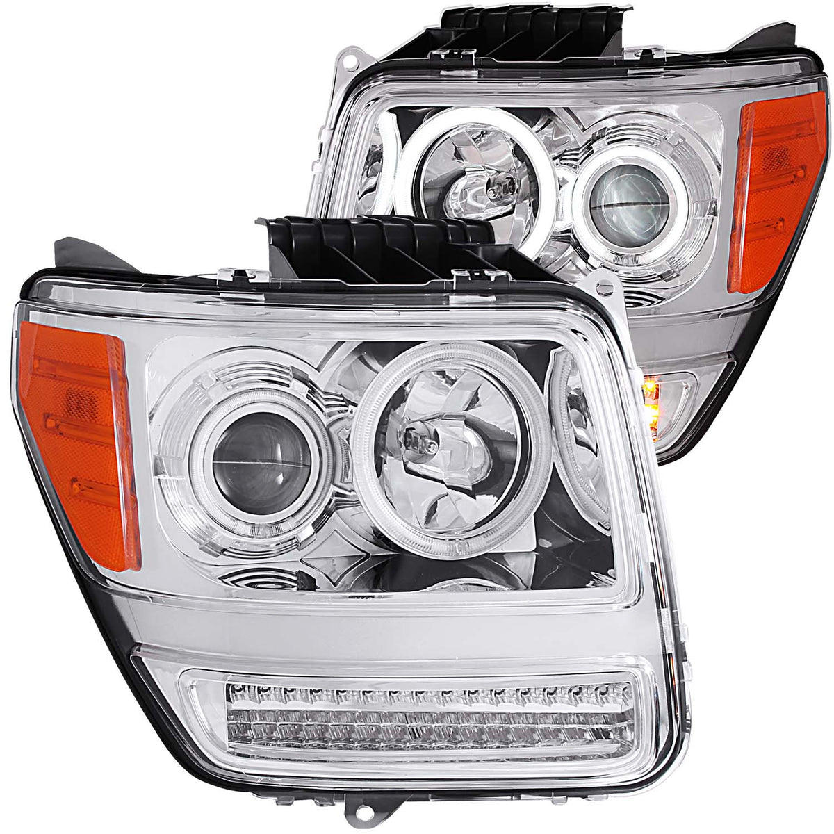 ANZO USA - Projector Headlight Set w/Halo - 111144