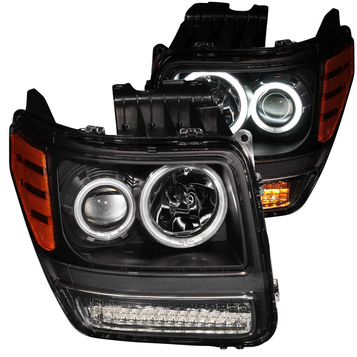 ANZO USA - Projector Headlight Set w/Halo - 111145