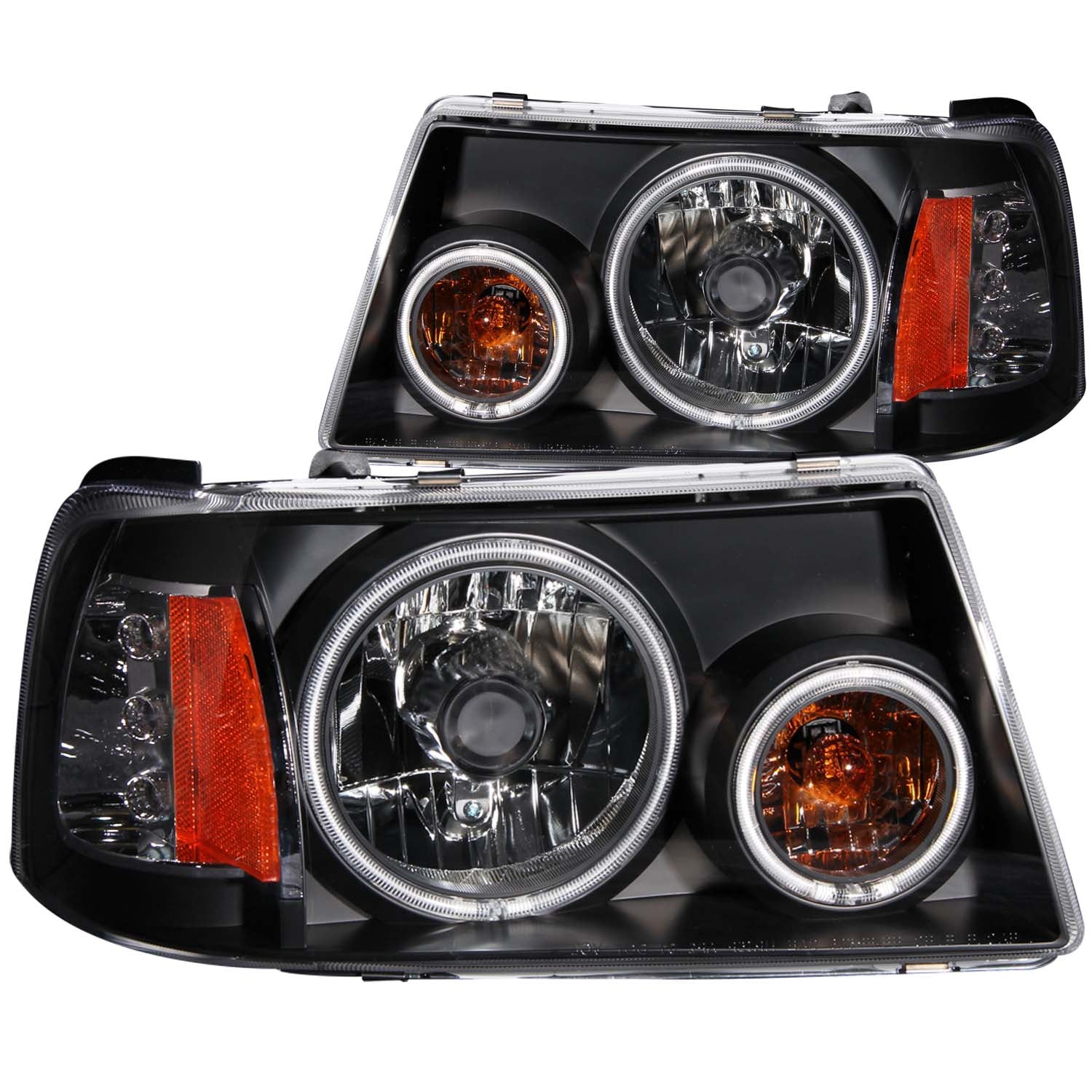 ANZO USA - Crystal Headlight Set w/Halo - 111152