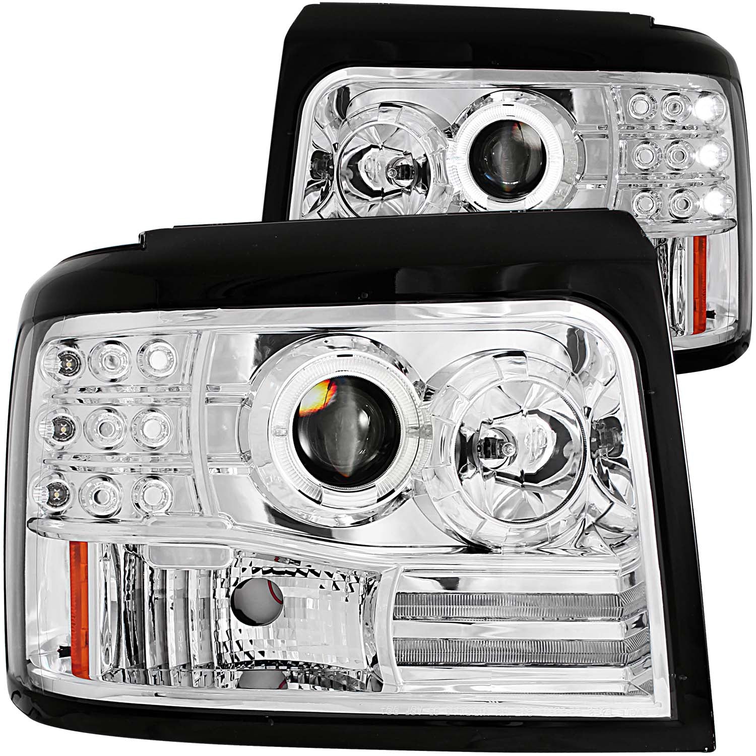 ANZO USA - Projector Headlight Set w/Halo - 111183
