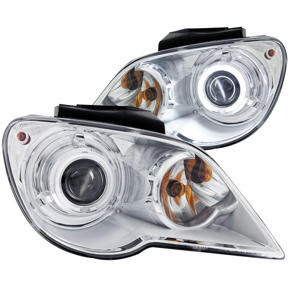 Projector Headlight Set w/Halo For 2007-2008 Chrysler Pacifica 111187