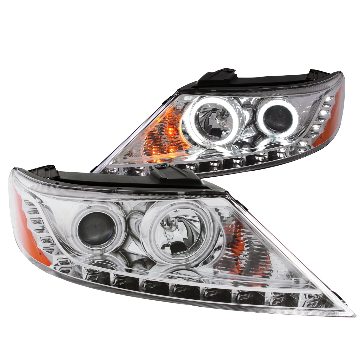 ANZO USA - Crystal Headlight Set w/Halo - 111249