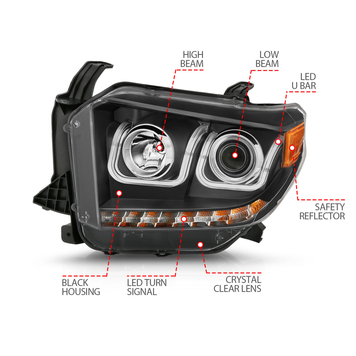 ANZO USA - Projector Headlight Set - 111326