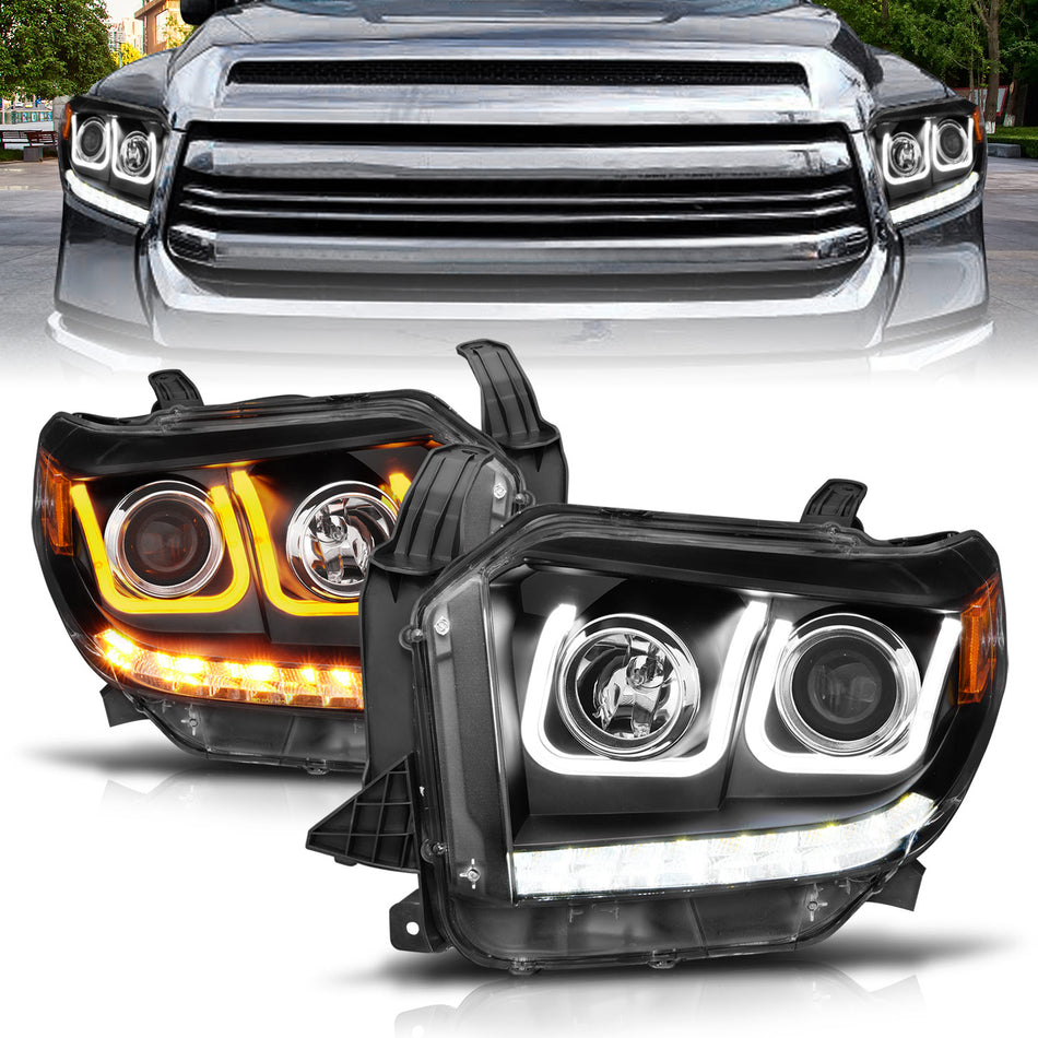 Projector Headlight Set For 2014-2019 Toyota Tundra 111387