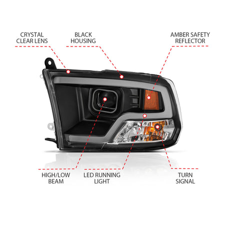 ANZO USA - ANZO USA Projector Headlights - 111404
