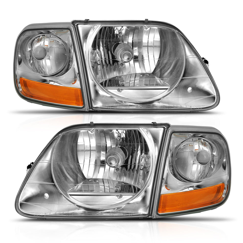 Crystal Headlights For 1997-2003 Ford F-150 111438