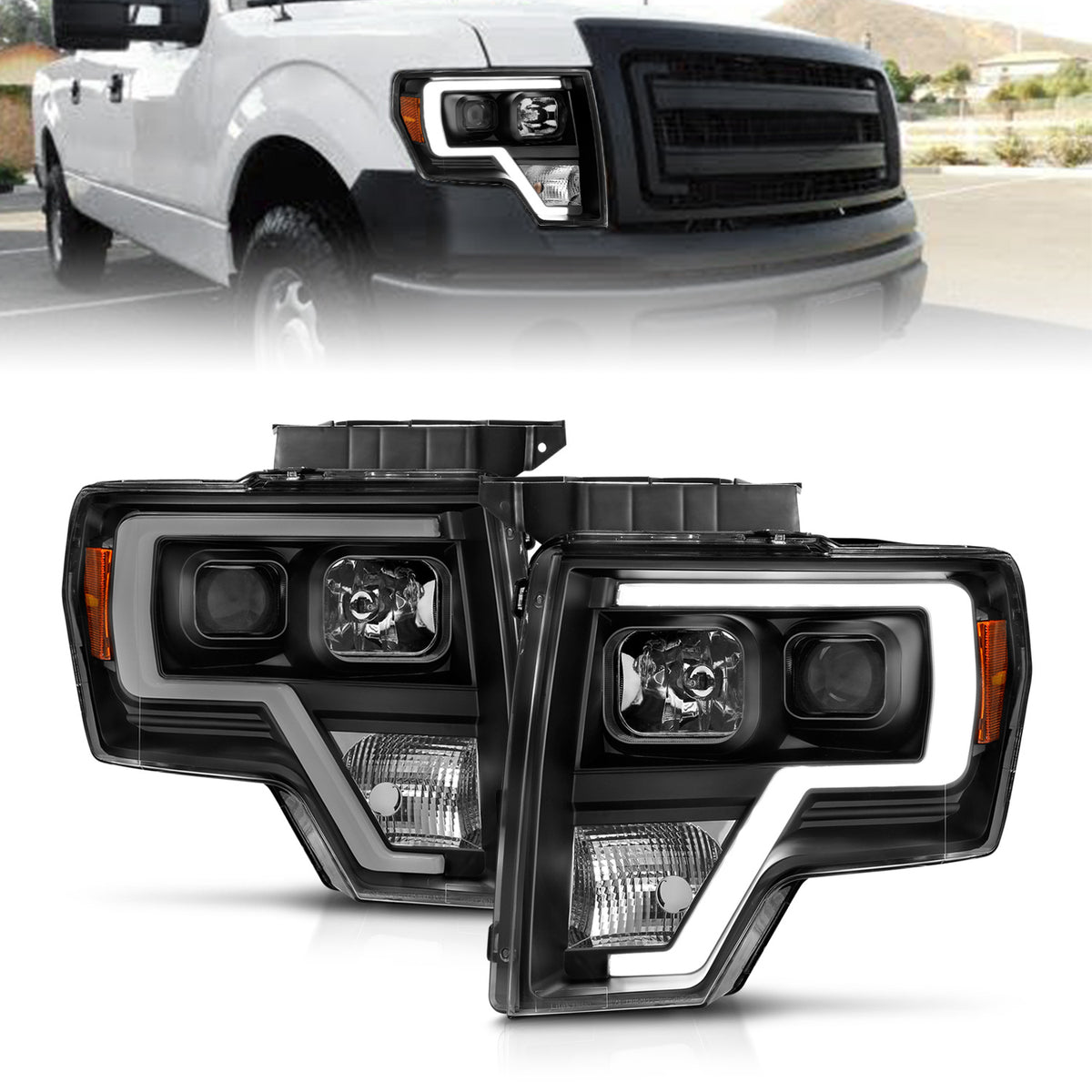 Projector Headlight For 2009-2014 Ford F-150 111443