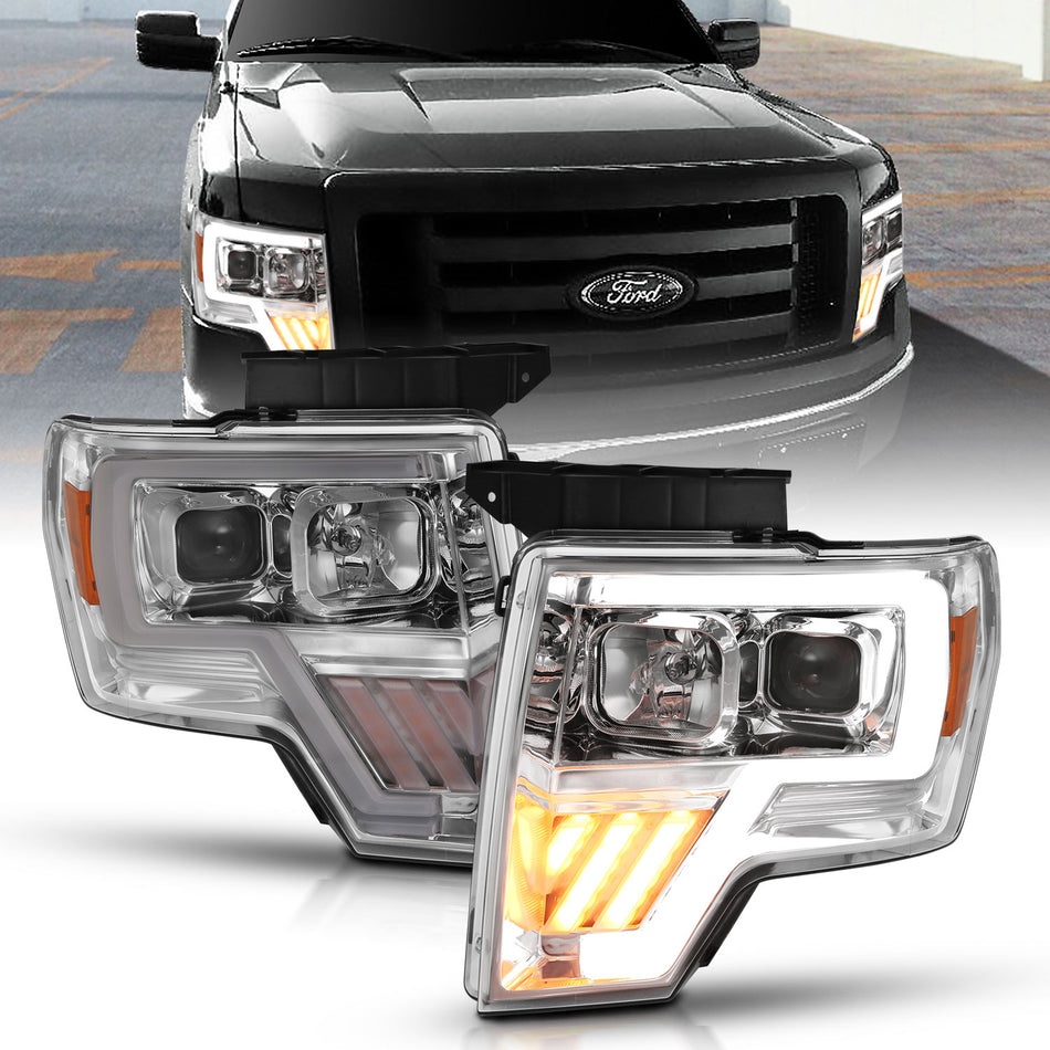 Projector Headlights For 2009-2014 Ford F-150 111446
