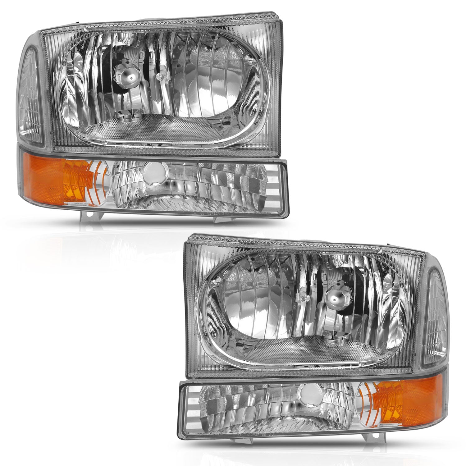 Crystal Headlight For 1999-2004 Ford F-550 Super Duty 111458