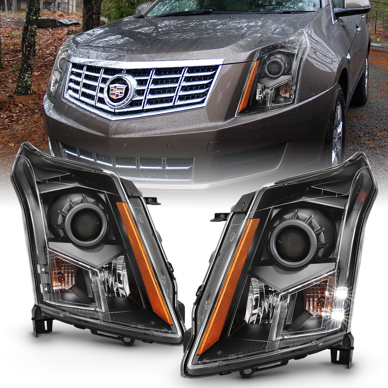 Projector Headlights For 2010-2016 Cadillac SRX 111477