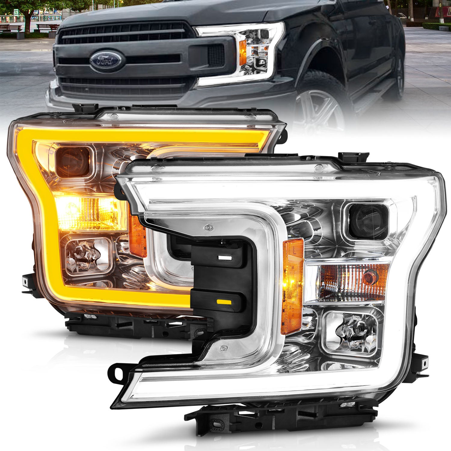 Projector Headlight For 2018-2020 Ford F-150 111510