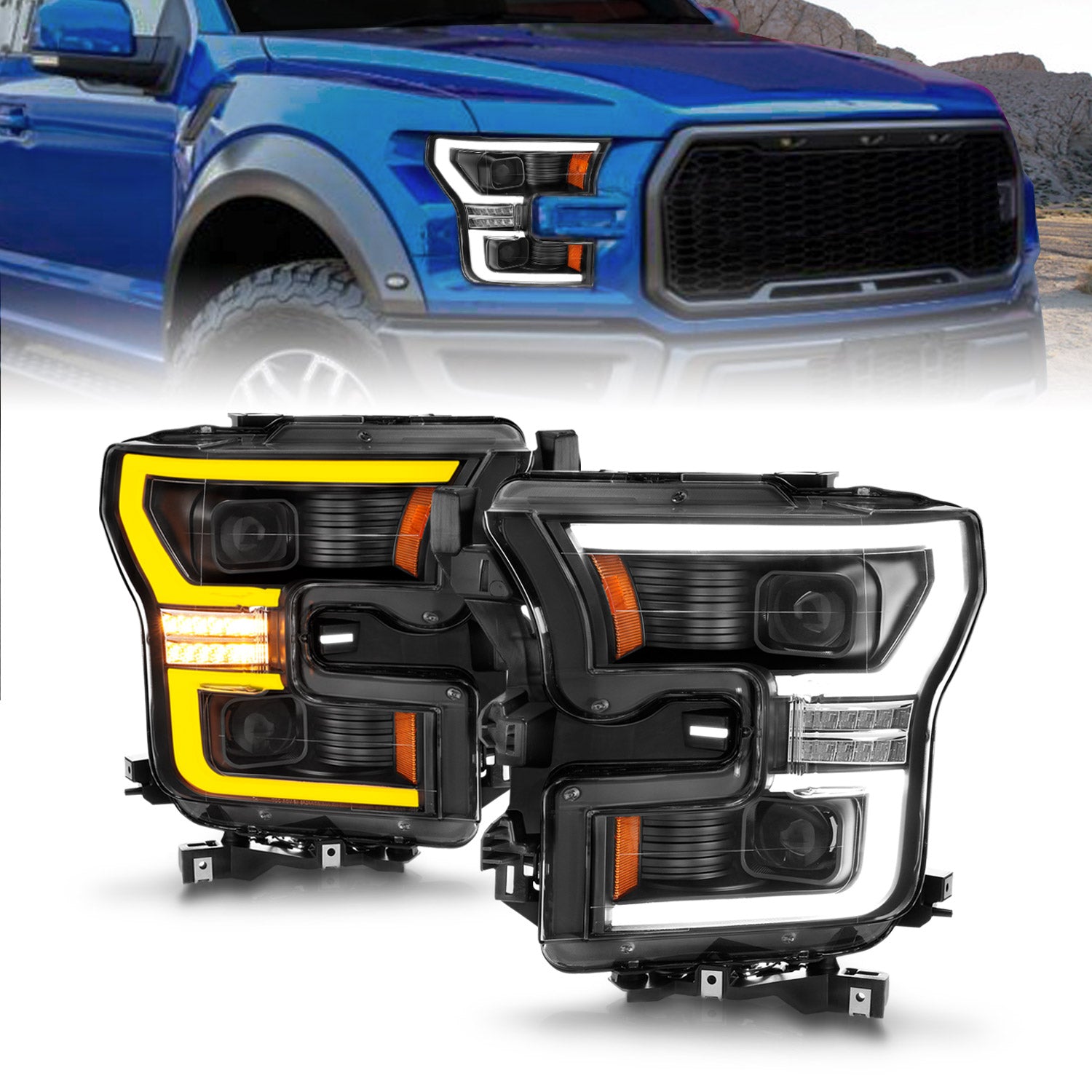 LED Projector Headlight For 2015-2017 Ford F-150 111547