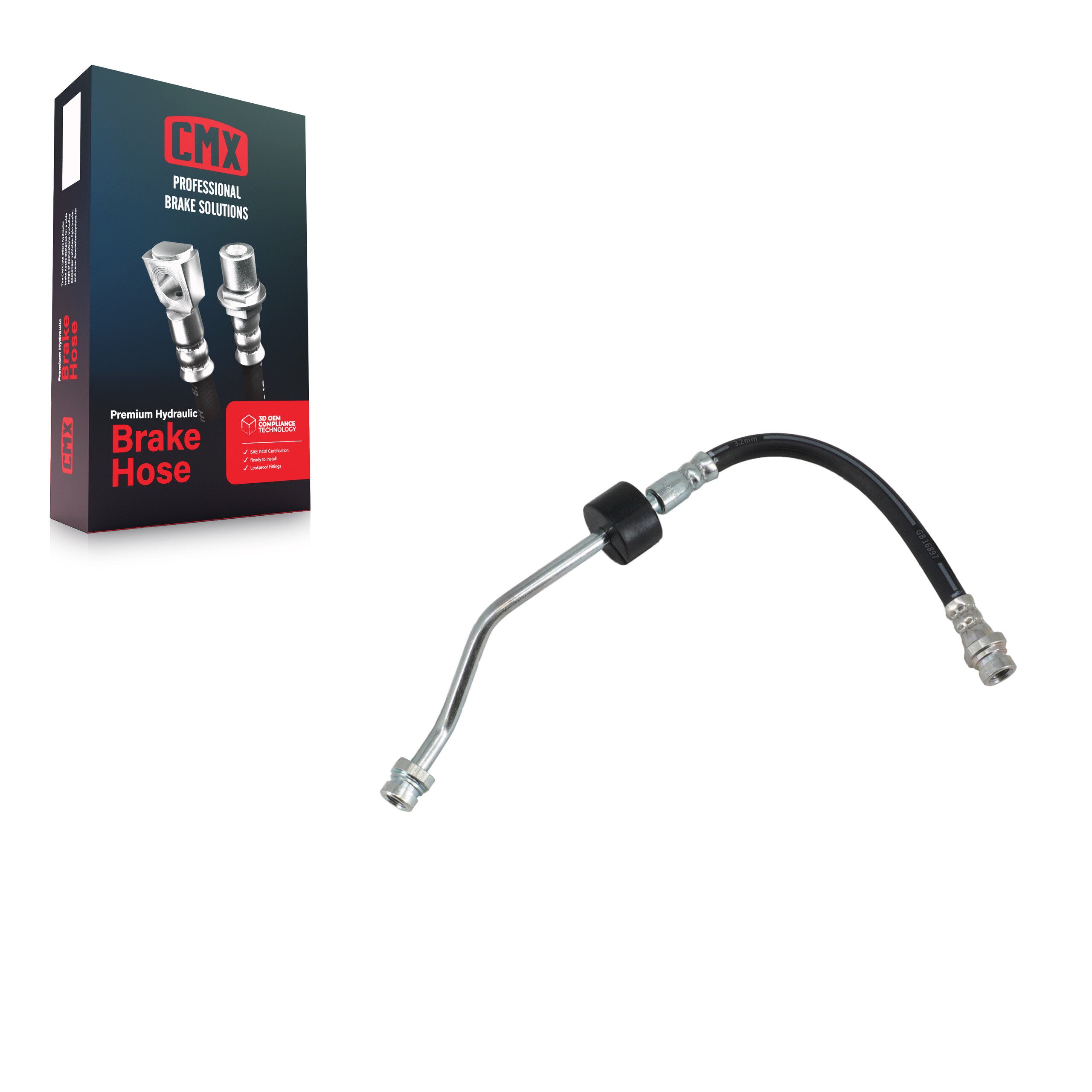 Rear Left Inner Brake Hydraulic Hose 12-H621376 For 2010-2013 Kia Soul