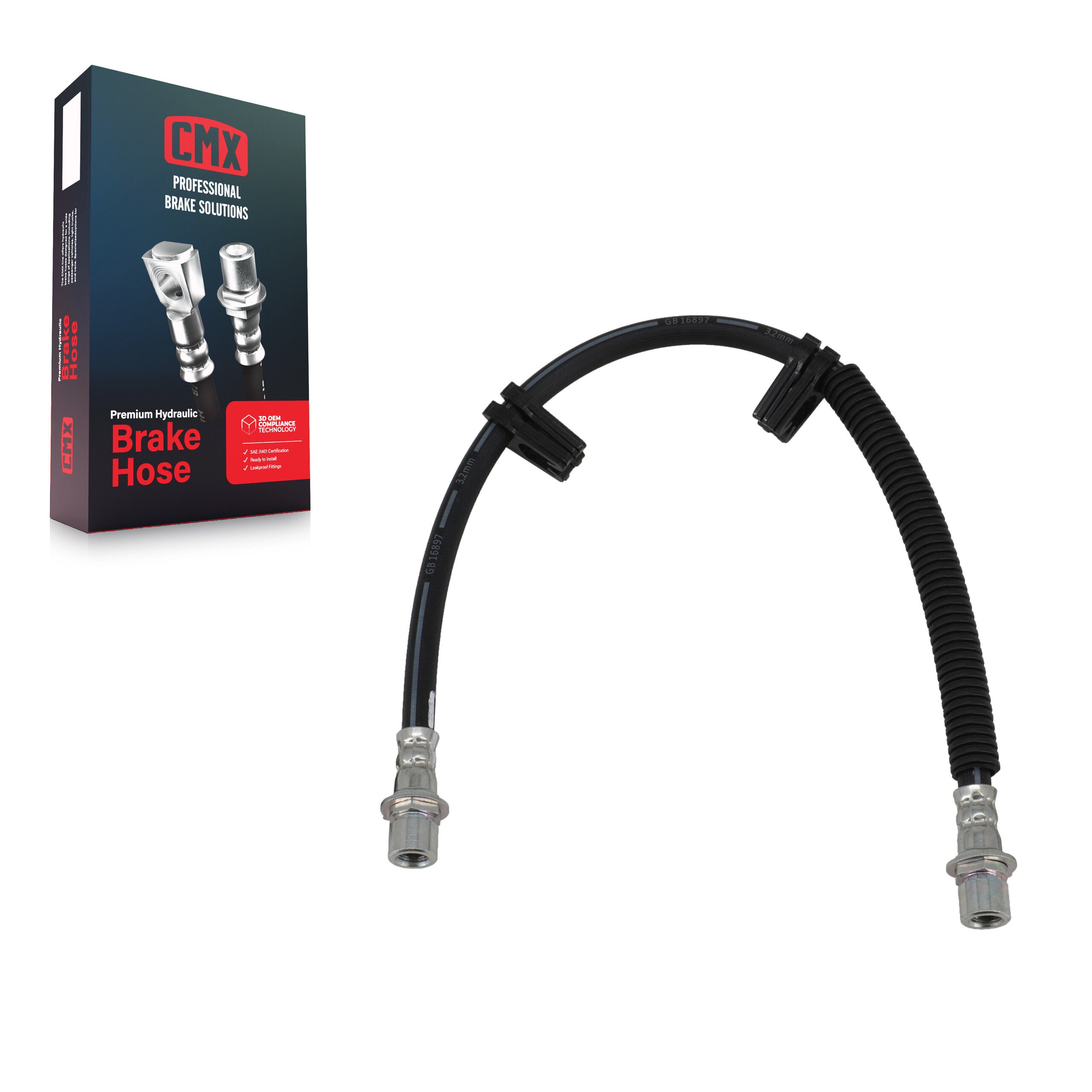 Rear Center Brake Hydraulic Hose 12-H621464 For 2009-2014 Ford F-150