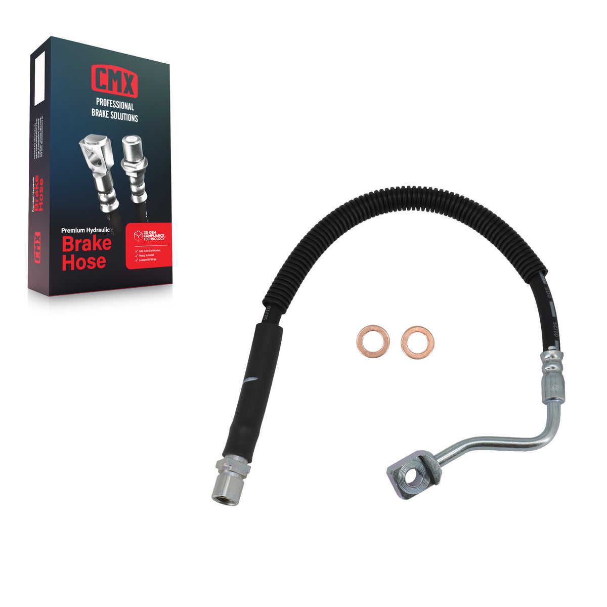 Rear Left Brake Hydraulic Hose 12-H621670 For GMC Chevrolet Savana 2500 3500 Express 1500