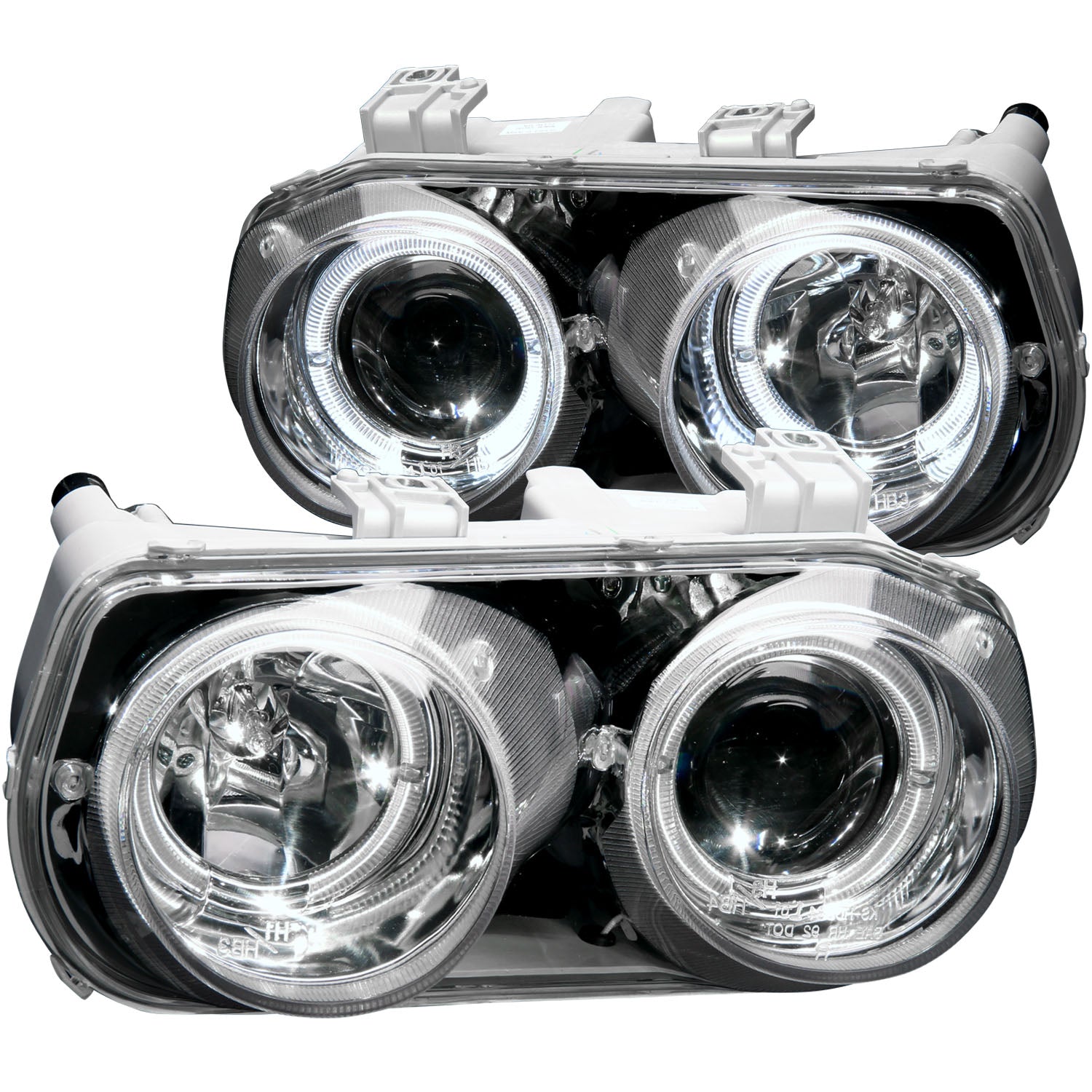Projector Headlight Set w/Halo For 1994-1997 Acura Integra 121004