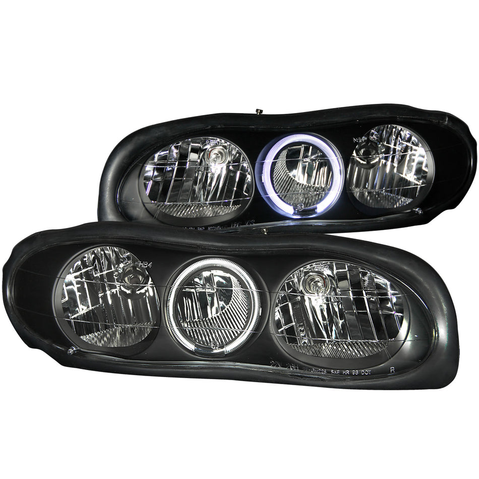 Crystal Headlight Set w/Halo For 1998-2002 Chevrolet Camaro 121024